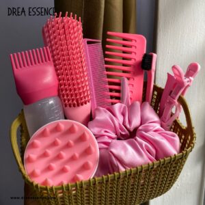pink hair care set