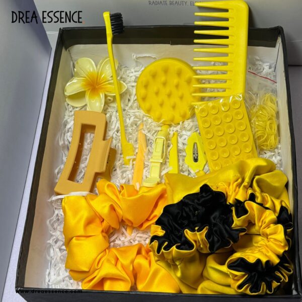 yellow hair care set