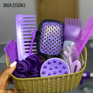 purple hair care set