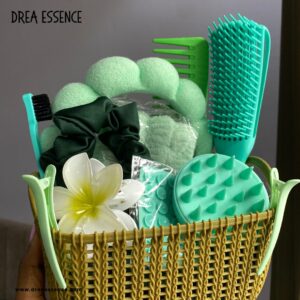 green hair care set