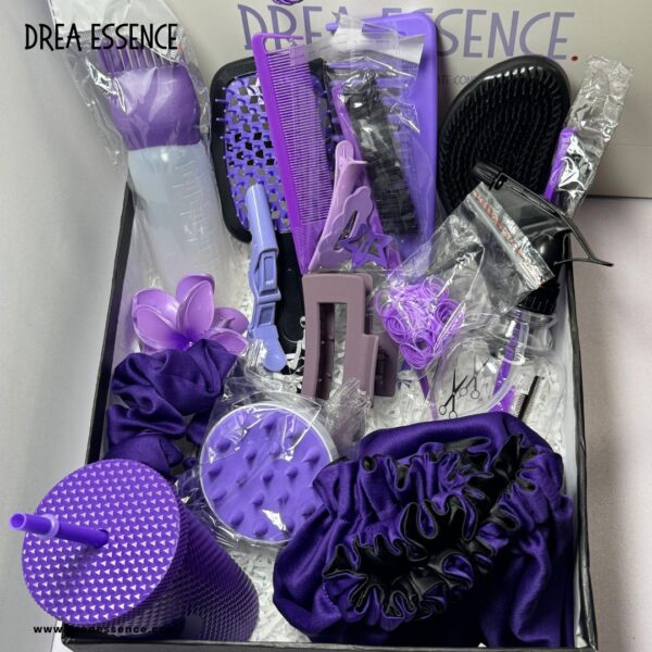purple hair care set