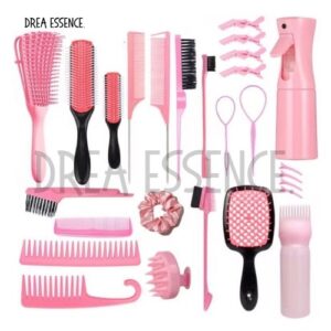 pink hair care set